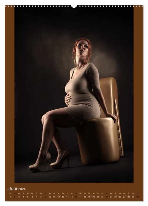 Pregnancy - round femininity (CALVENDO wall calendar 2024) 