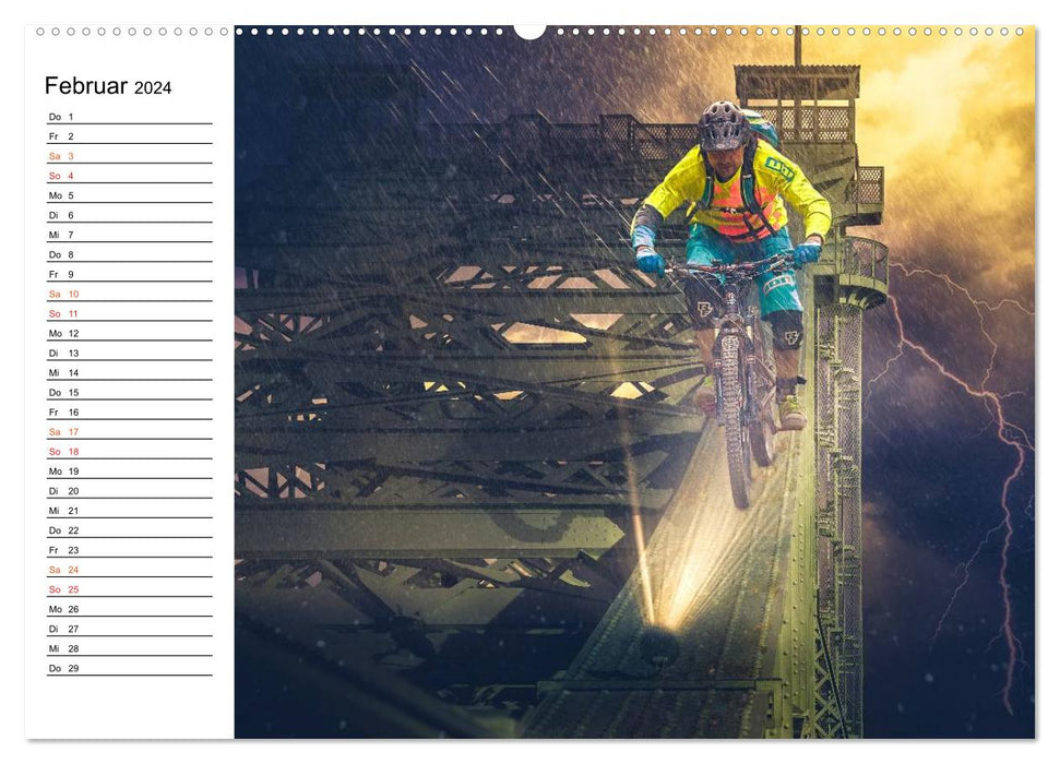 Mountainbike Trails (CALVENDO Premium Wandkalender 2024)