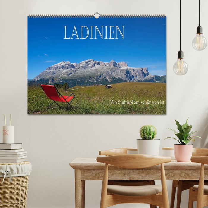 Ladinia - Là où le Tyrol du Sud est le plus beau (Calendrier mural CALVENDO 2024) 
