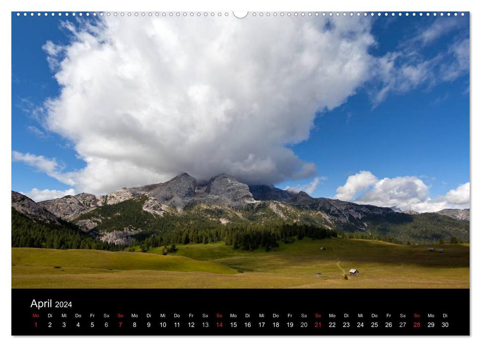 Ladinia - Là où le Tyrol du Sud est le plus beau (Calendrier mural CALVENDO 2024) 