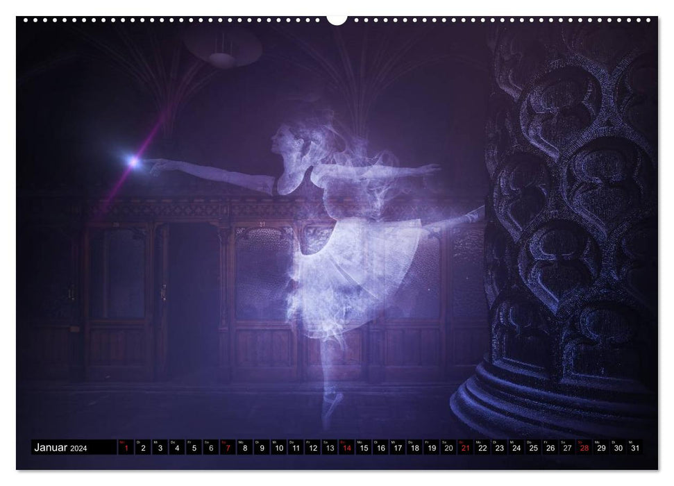 Geheimnisvolle Ballettwelt (CALVENDO Premium Wandkalender 2024)