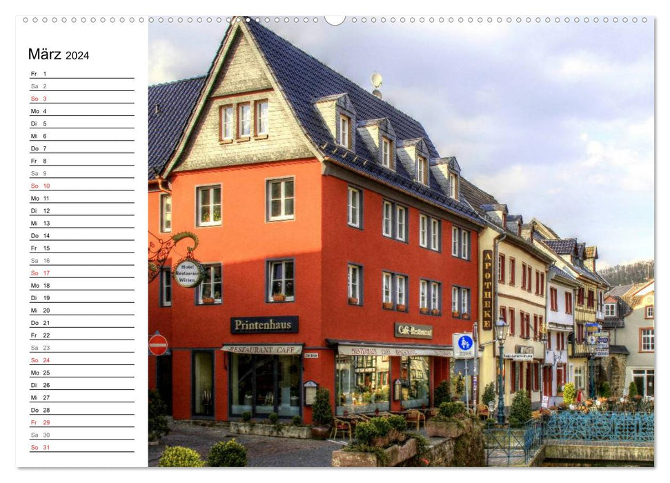 Les plus beaux endroits de l'Eifel (Calendrier mural CALVENDO Premium 2024) 