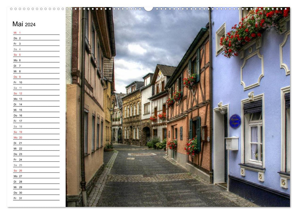 Les plus beaux endroits de l'Eifel (Calendrier mural CALVENDO Premium 2024) 