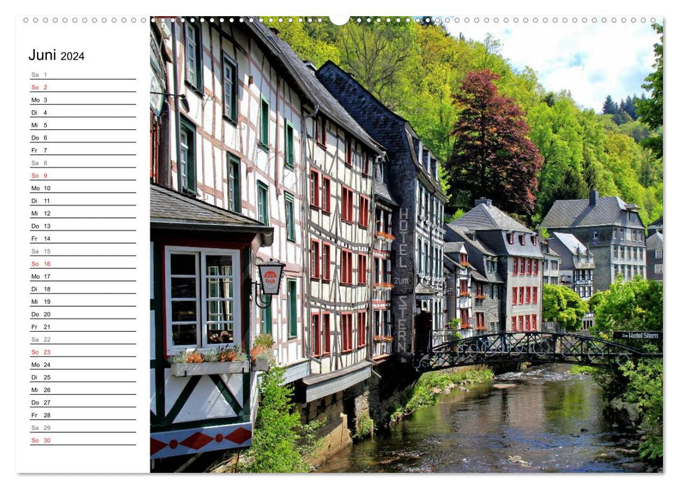 Les plus beaux endroits de l'Eifel (Calendrier mural CALVENDO Premium 2024) 