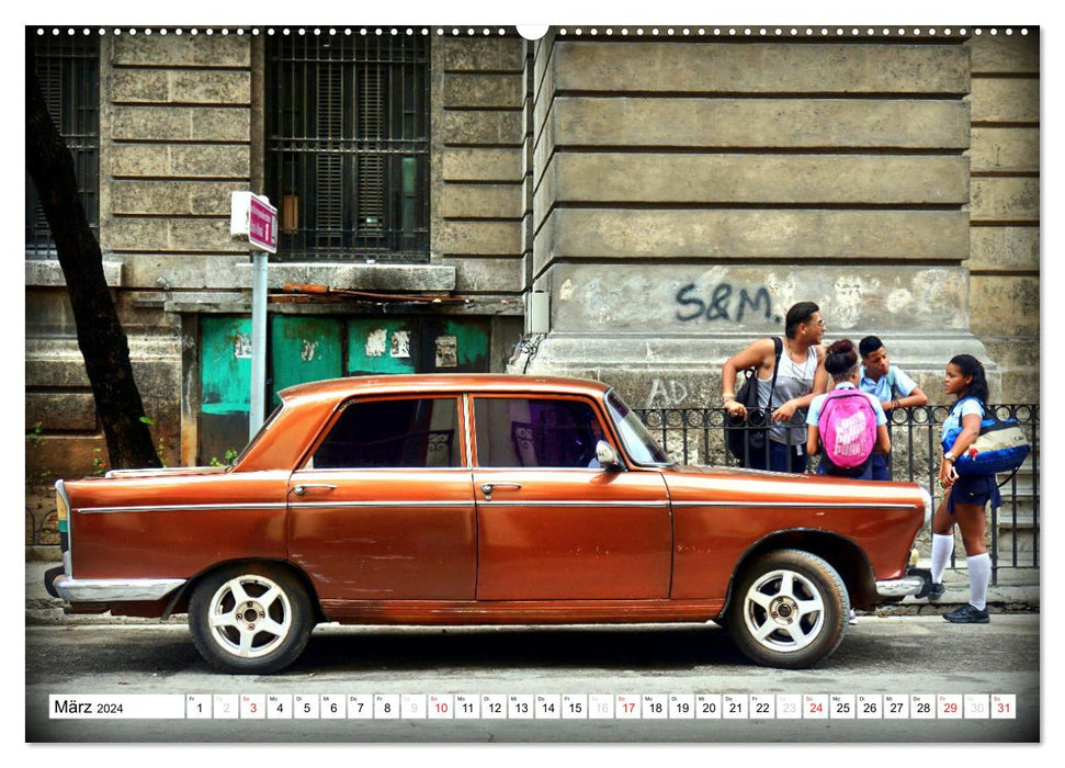 PEUGEOT 404 - Le classique français (Calendrier mural CALVENDO Premium 2024) 