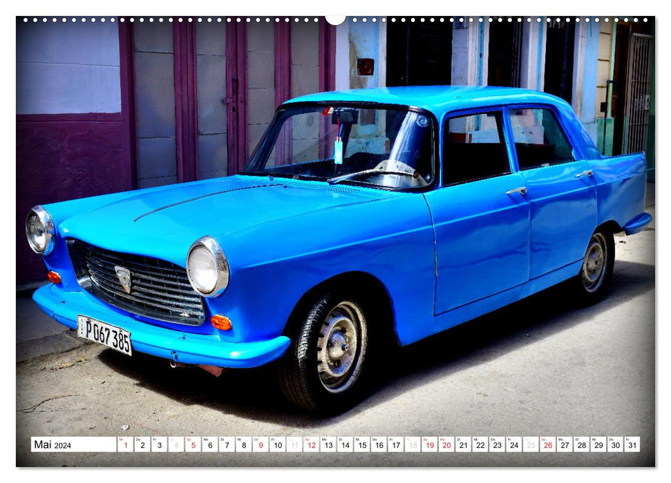 PEUGEOT 404 - Le classique français (Calendrier mural CALVENDO Premium 2024) 