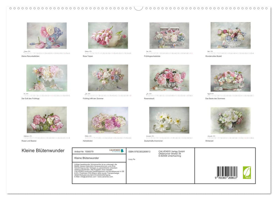 Kleine Blütenwunder (CALVENDO Premium Wandkalender 2024)