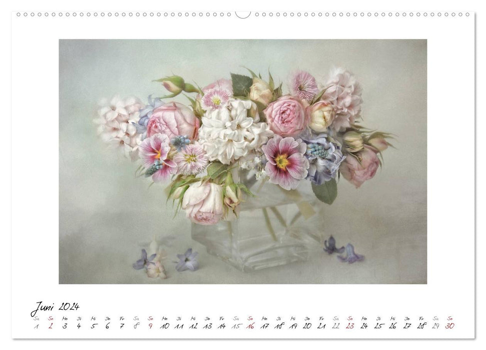 Petits miracles de fleurs (Calendrier mural CALVENDO Premium 2024) 