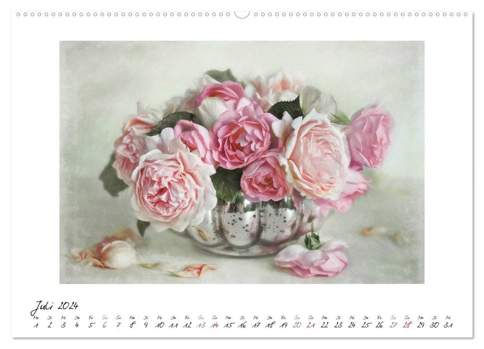 Petits miracles de fleurs (Calendrier mural CALVENDO Premium 2024) 