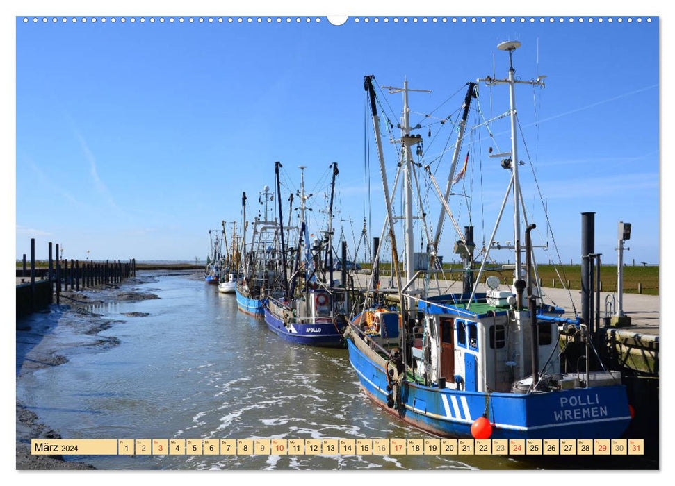 La mer des Wadden - 2024 (Calendrier mural CALVENDO 2024) 