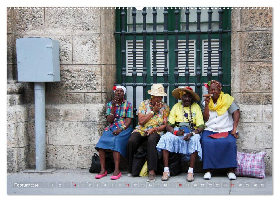 Cuba - Lebendiges Museum (CALVENDO Wandkalender 2024)
