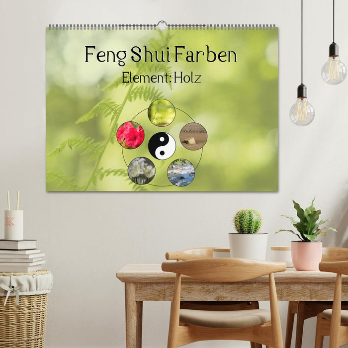 Couleurs Feng Shui - Élément : Bois (Calendrier mural CALVENDO 2024) 