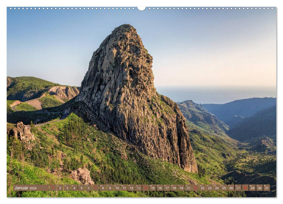 La Gomera Soleil, Mer et Volcans (Calvendo Premium Wall Calendar 2024) 