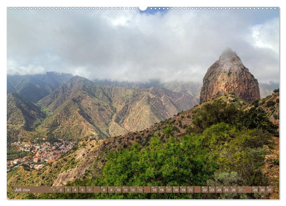 La Gomera Sonne, Meer und Vulkane (CALVENDO Premium Wandkalender 2024)