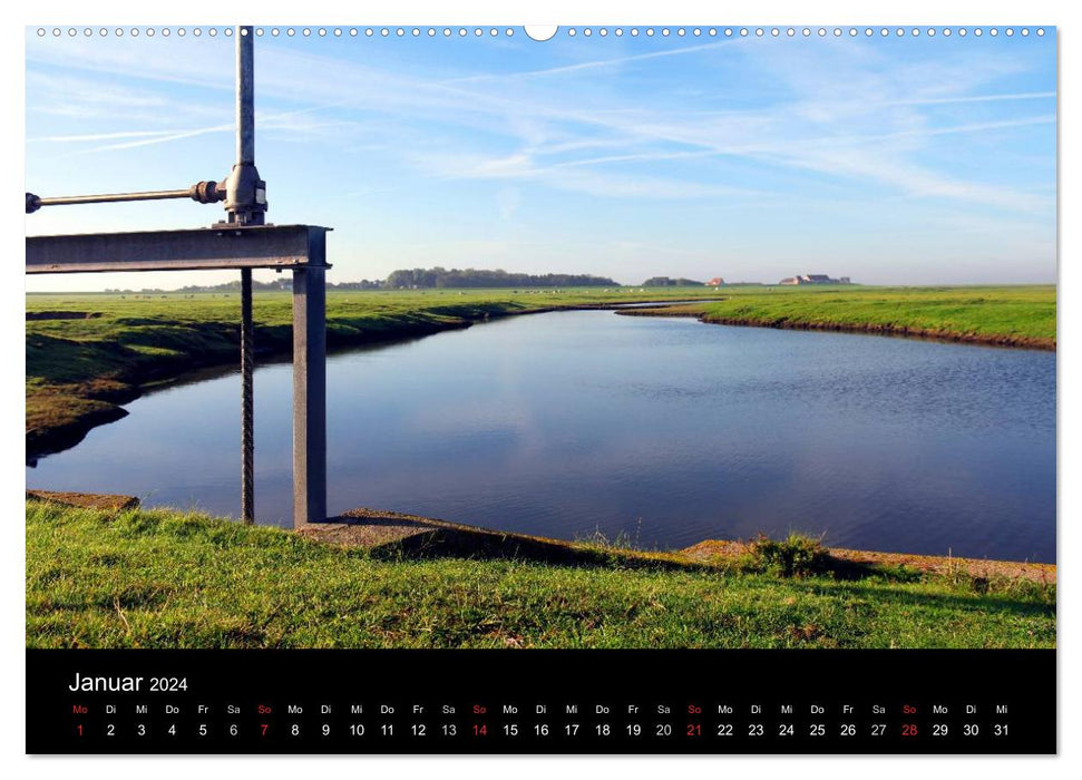 Zeit für... Insel Neuwerk - Kulturlandschaft im Wattenmeer (CALVENDO Premium Wandkalender 2024)