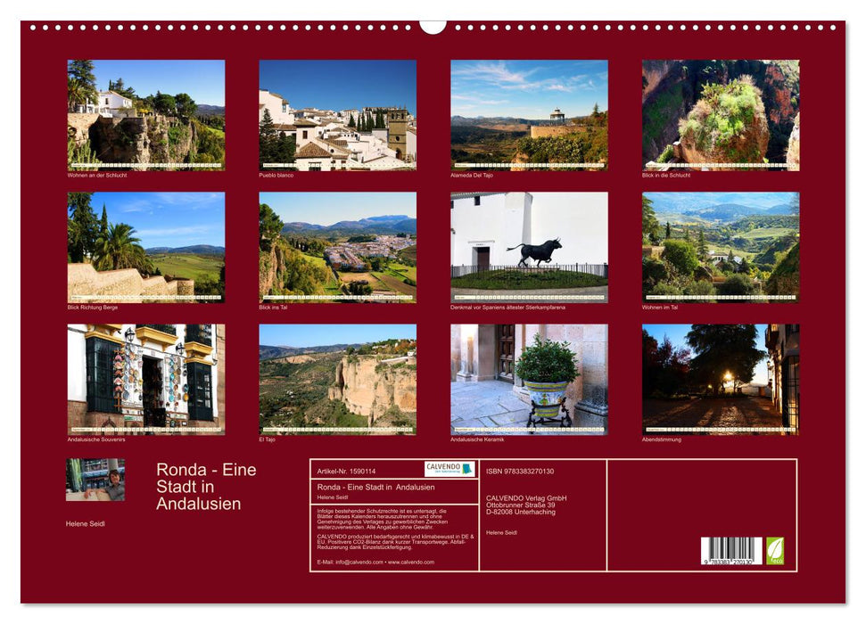 Ronda - A city in Andalusia (CALVENDO wall calendar 2024) 