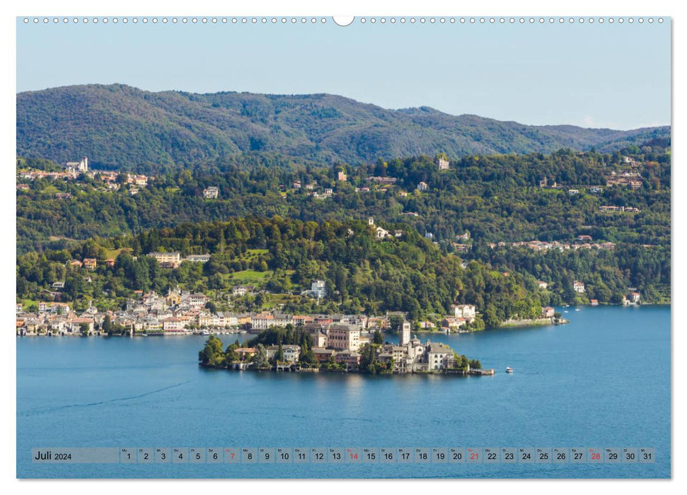 Lago di Orta - Lac d'Orta (Calvendo Premium Calendrier mural 2024) 