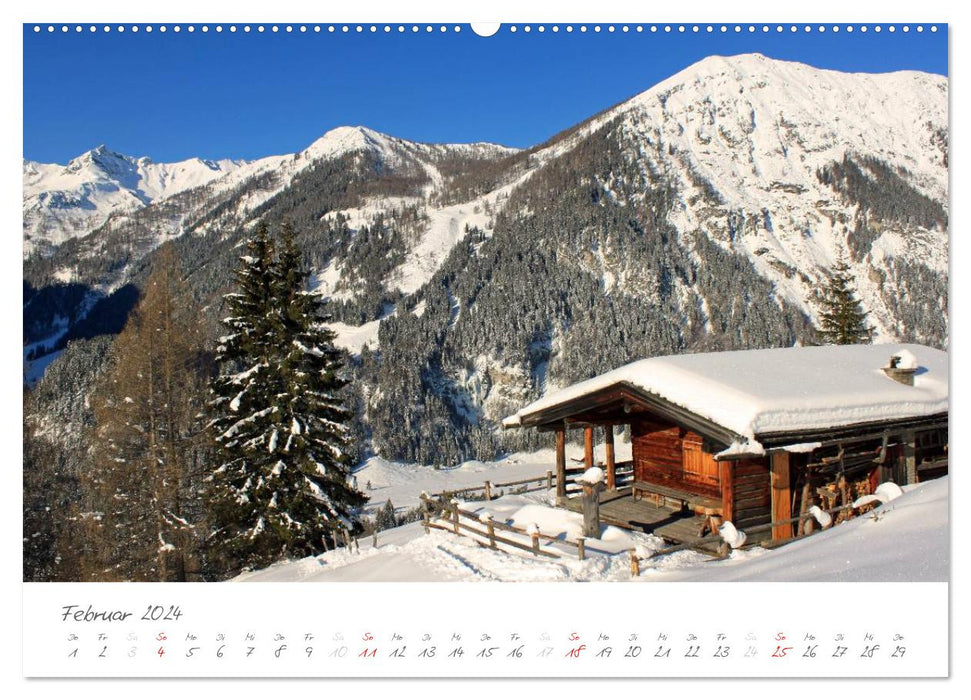 Invitation aux refuges alpins de Salzbourg (Calendrier mural CALVENDO Premium 2024) 