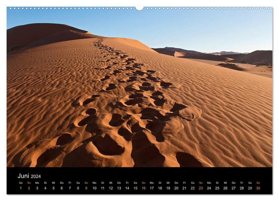 Namibie - vaste terre sauvage (Calvendo Premium Wall Calendar 2024) 