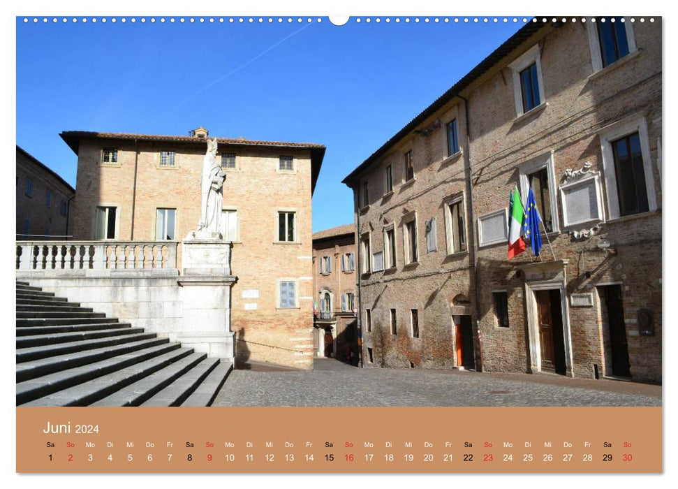 Urbino - Ein Spaziergang durch die Renaissance-Stadt in den Marken (CALVENDO Wandkalender 2024)
