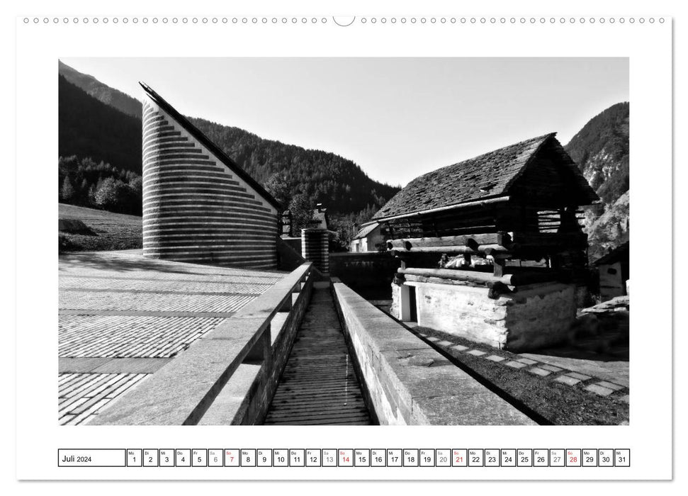 GRAPHIQUES DANS L'ARCHITECTURE (Calendrier mural CALVENDO Premium 2024) 