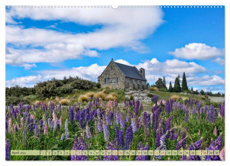 Nouvelle-Zélande - d'une beauté à couper le souffle (Calvendo Premium Wall Calendar 2024) 