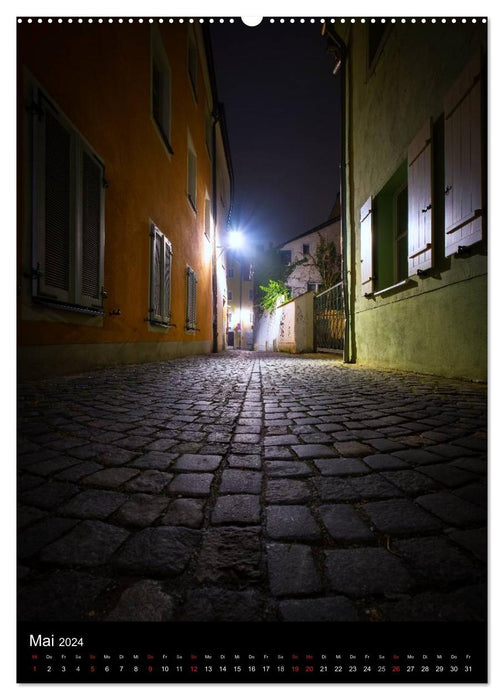 Ruelles de la vieille ville de Ratisbonne (Calendrier mural CALVENDO 2024) 