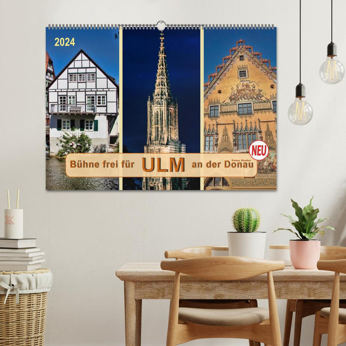 Préparez la scène pour Ulm sur le Danube (calendrier mural CALVENDO 2024) 