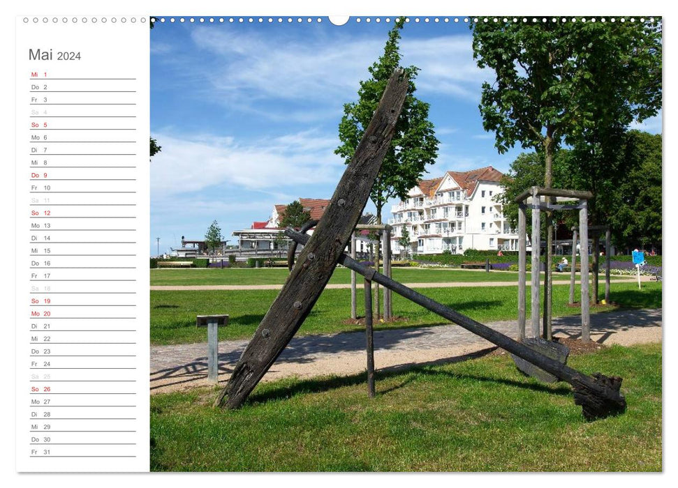 Laboe - Mer Baltique - Été (Calvendo Premium Wall Calendar 2024) 