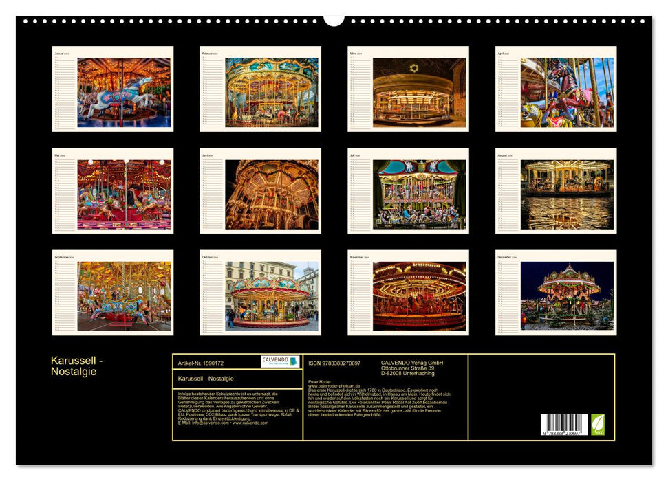 Carousel - nostalgia (CALVENDO wall calendar 2024) 
