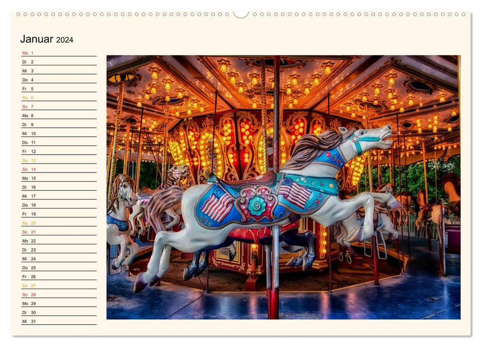Carousel - nostalgia (CALVENDO wall calendar 2024) 