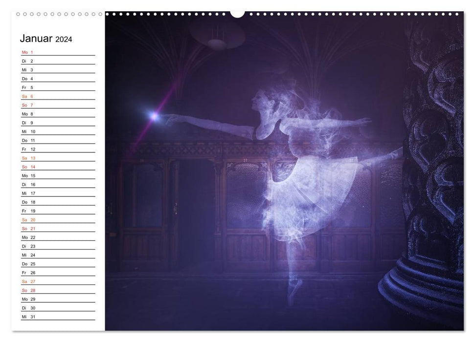 Geheimnisvolle Ballettwelt (CALVENDO Wandkalender 2024)