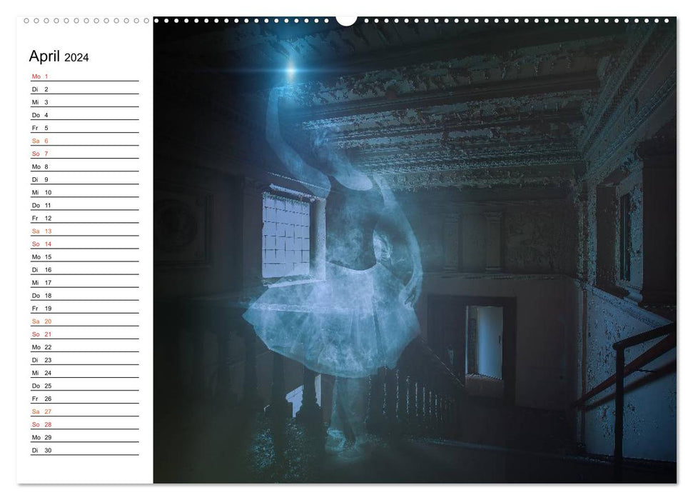 Mysterious ballet world (CALVENDO wall calendar 2024) 