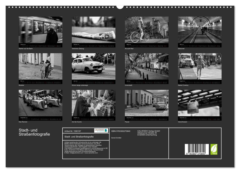 City and street photography (CALVENDO Premium Wall Calendar 2024) 