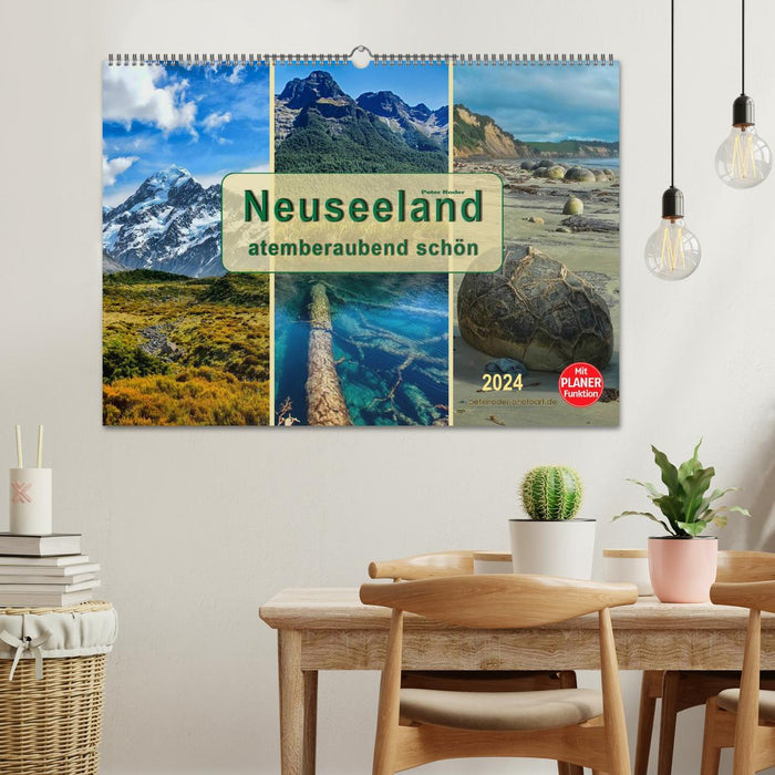 Nouvelle-Zélande - d'une beauté à couper le souffle (calendrier mural CALVENDO 2024) 