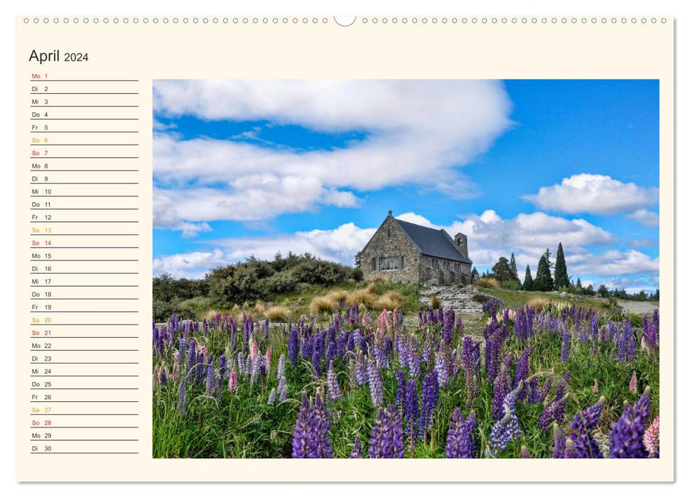 Nouvelle-Zélande - d'une beauté à couper le souffle (calendrier mural CALVENDO 2024) 