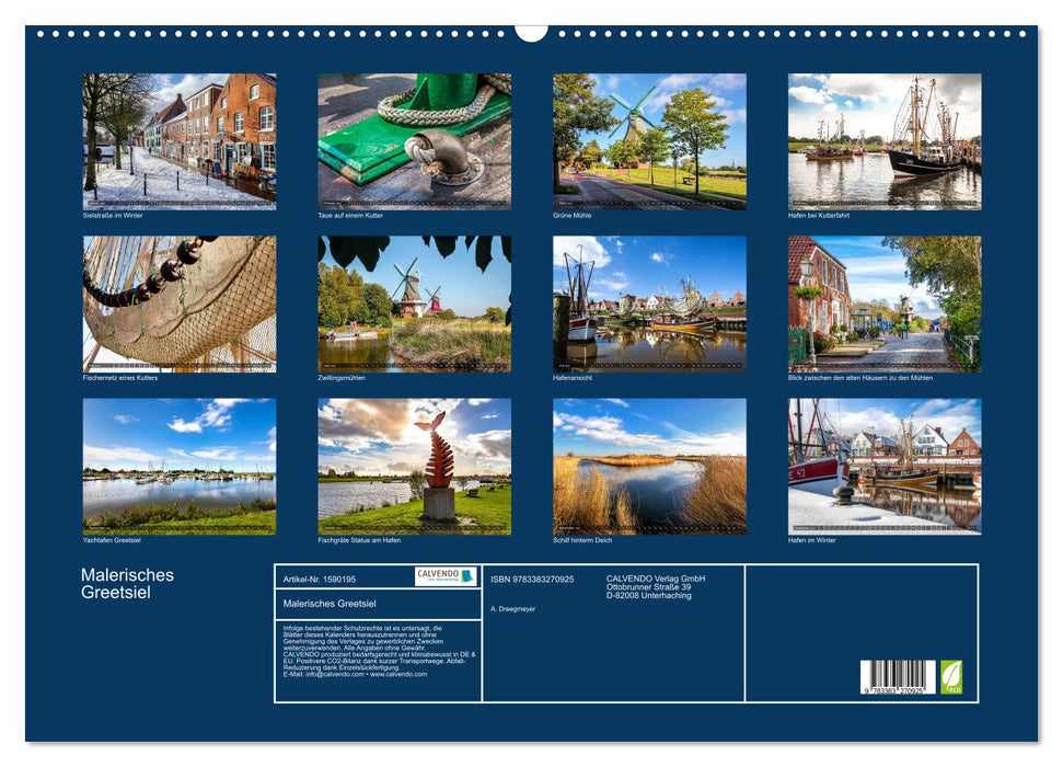 Malerisches Greetsiel (CALVENDO Wandkalender 2024)