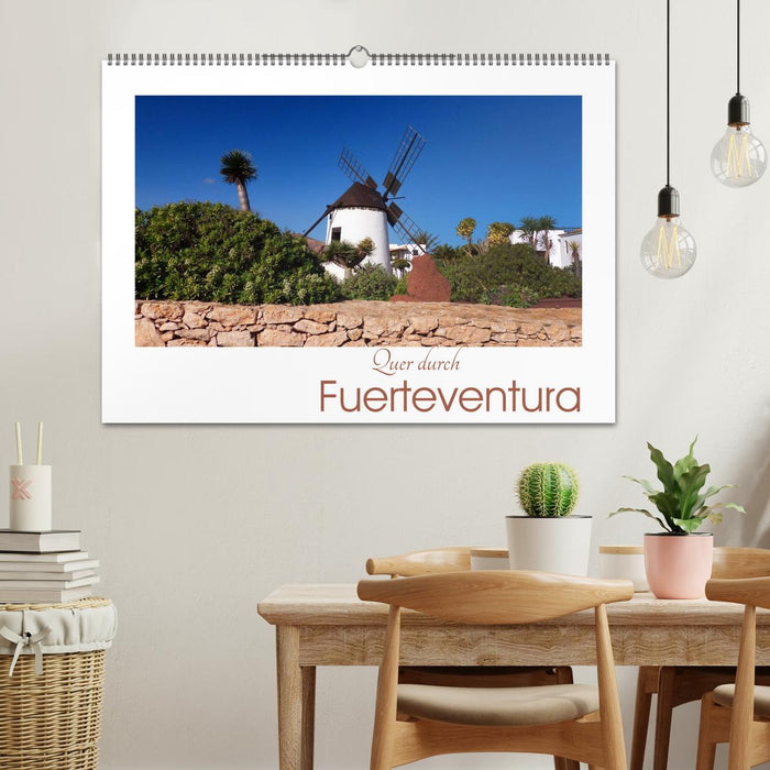 À travers Fuerteventura (Calendrier mural CALVENDO 2024) 