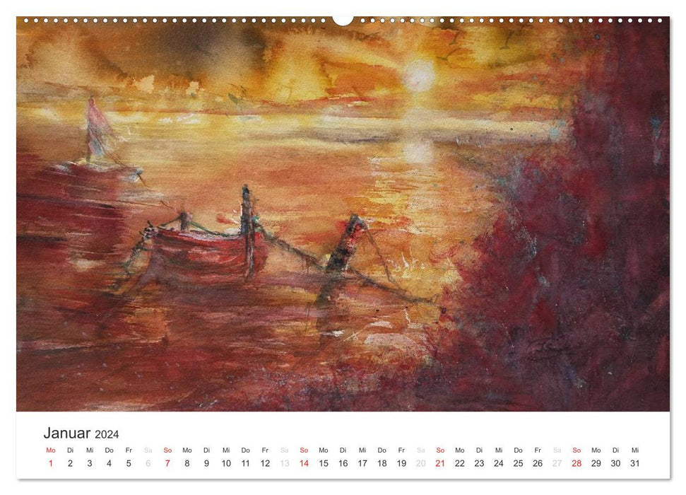 L'atmosphère de l'impressionnisme (Calendrier mural CALVENDO 2024) 