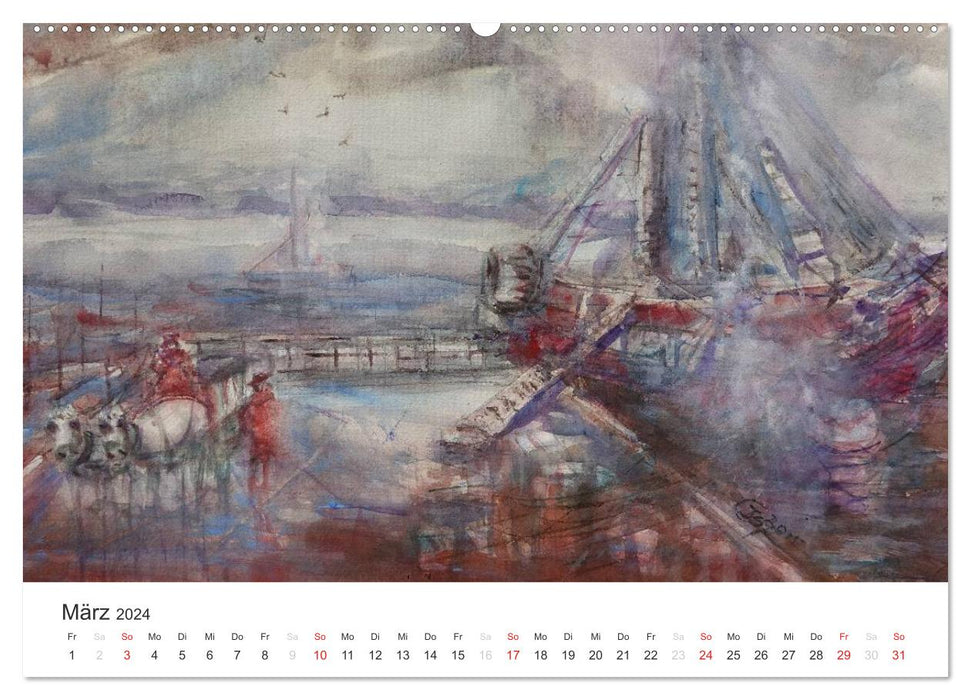 L'atmosphère de l'impressionnisme (Calendrier mural CALVENDO 2024) 