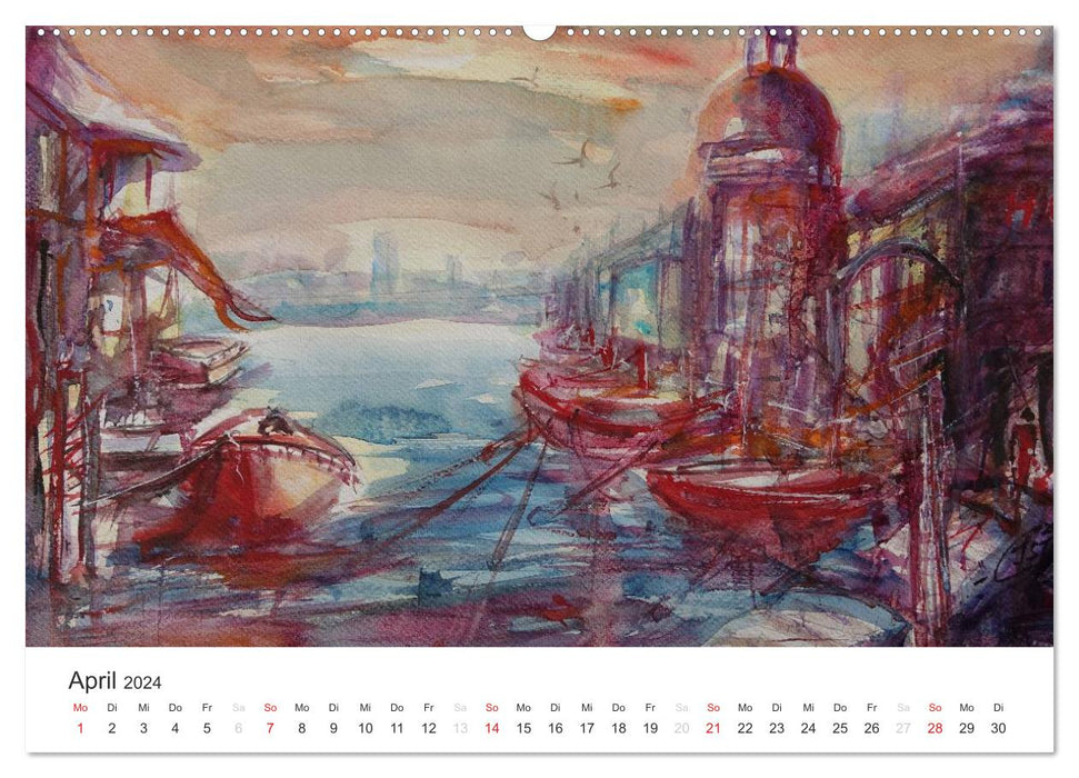 L'atmosphère de l'impressionnisme (Calendrier mural CALVENDO 2024) 