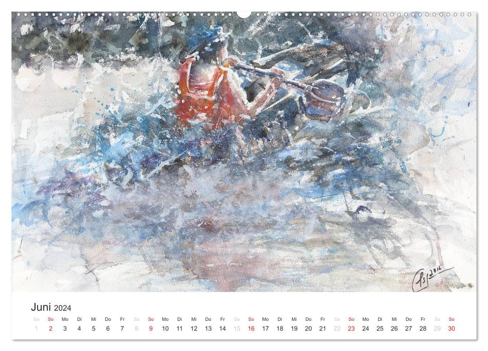 L'atmosphère de l'impressionnisme (Calendrier mural CALVENDO 2024) 