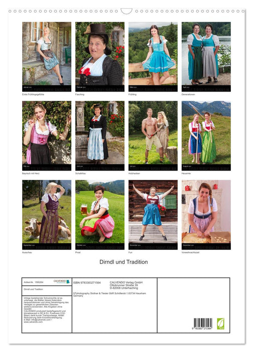 Dirndl und Tradition (CALVENDO Wandkalender 2024)