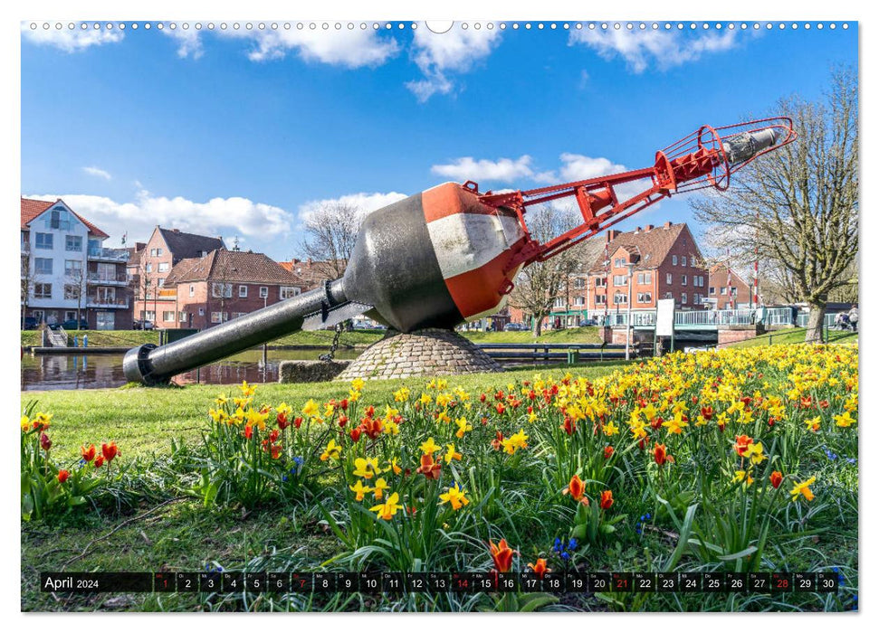 EMDEN seaport city with flair (CALVENDO Premium Wall Calendar 2024) 