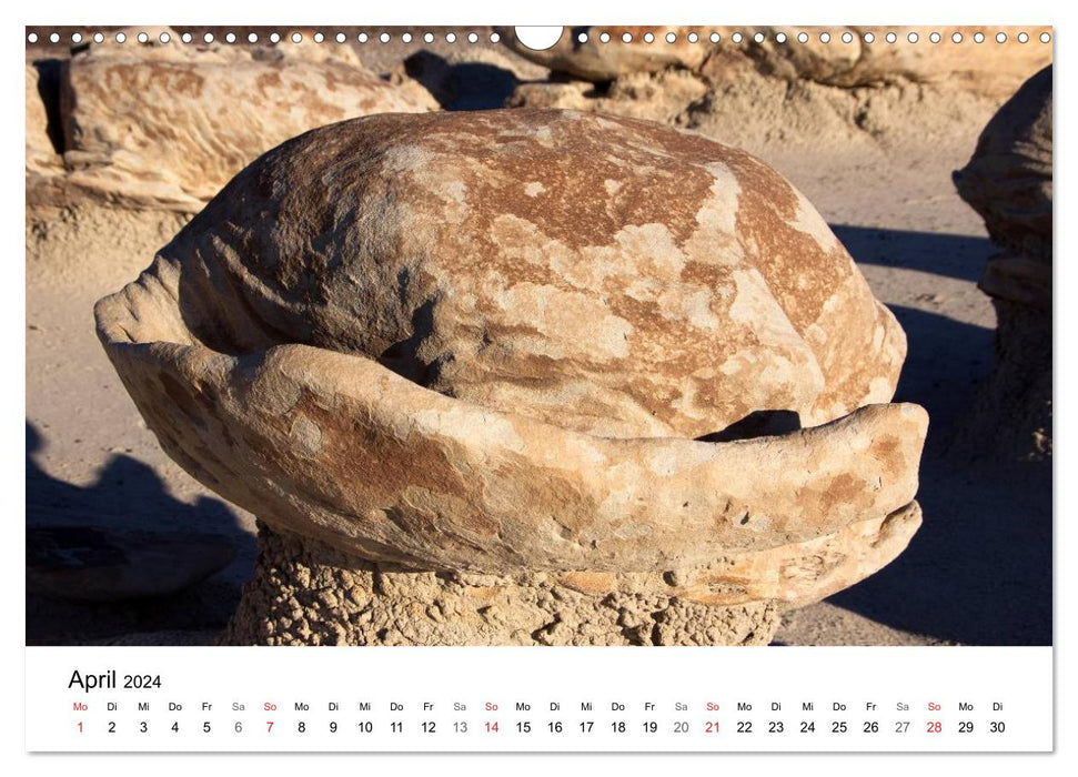 Rochers et pierres aux couleurs et formes fantastiques (calendrier mural CALVENDO 2024) 
