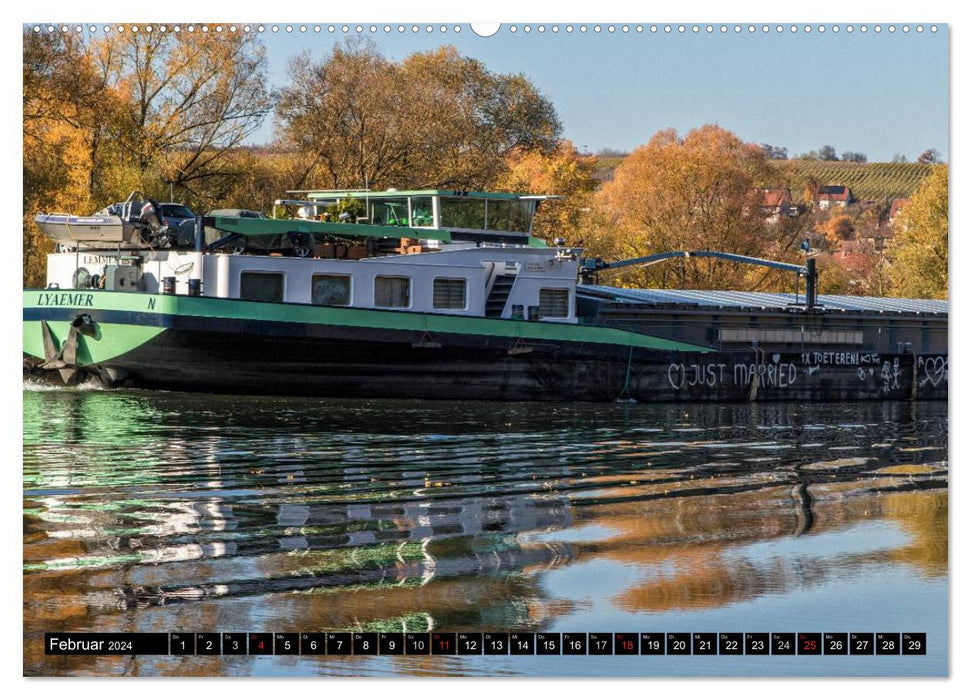 Ships on the Main - Main waterway (CALVENDO wall calendar 2024) 