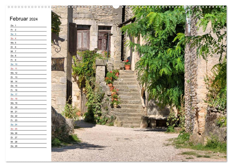 La Couvertoirade - the fortress of the Knights Templar (CALVENDO Premium Wall Calendar 2024) 