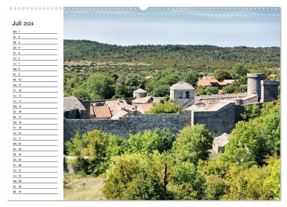 La Couvertoirade - the fortress of the Knights Templar (CALVENDO Premium Wall Calendar 2024) 