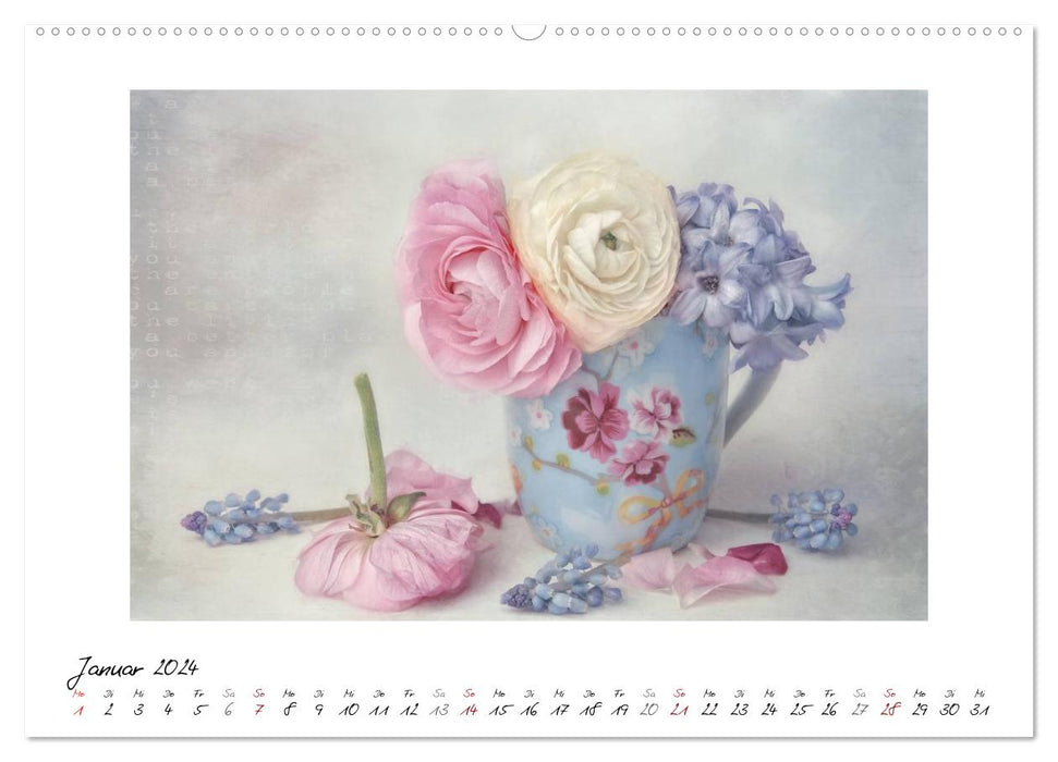Little flower miracles (CALVENDO wall calendar 2024) 