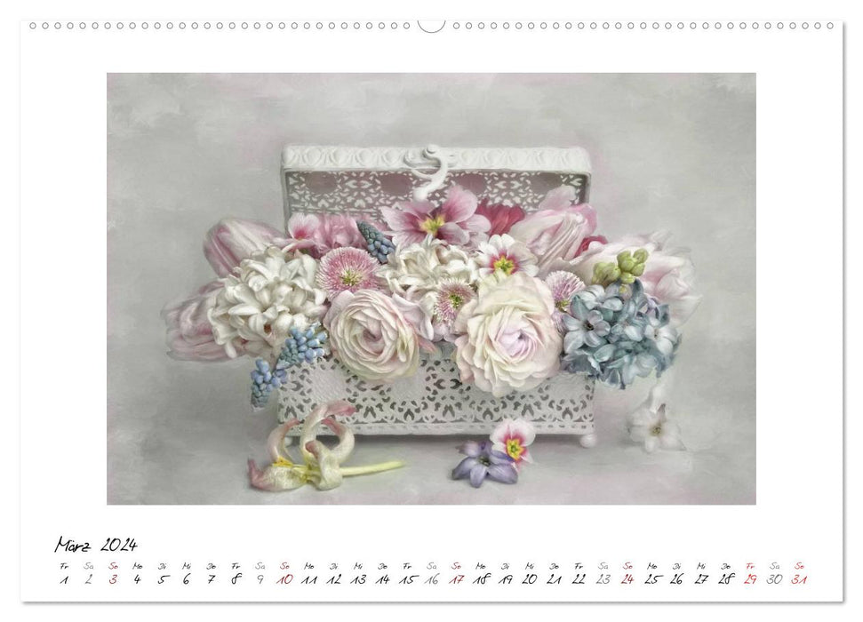 Kleine Blütenwunder (CALVENDO Wandkalender 2024)